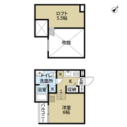 大物駅 徒歩5分 1階の物件間取画像